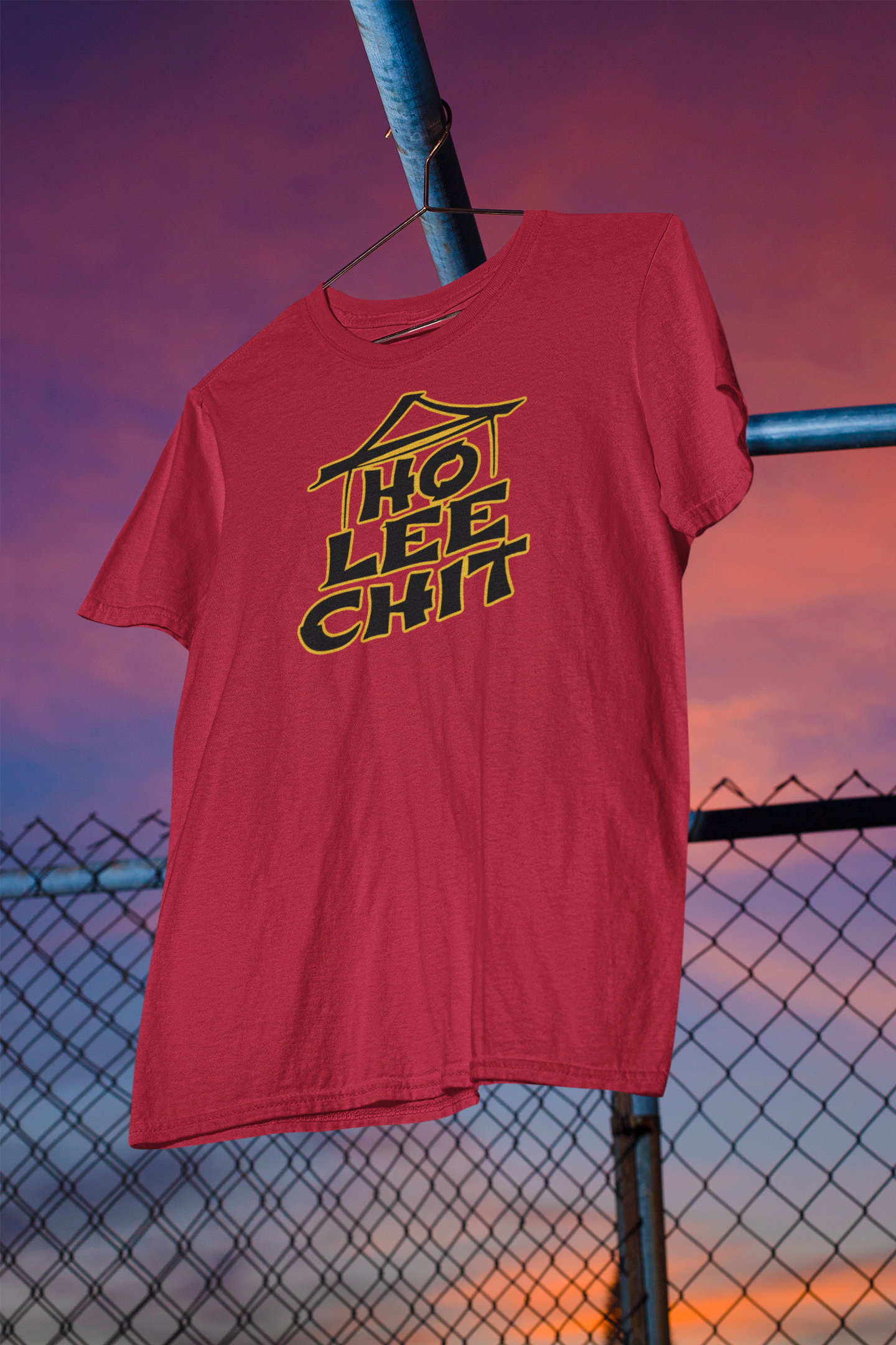 Men's Tee "Ho Lee Chit" - Red Edition