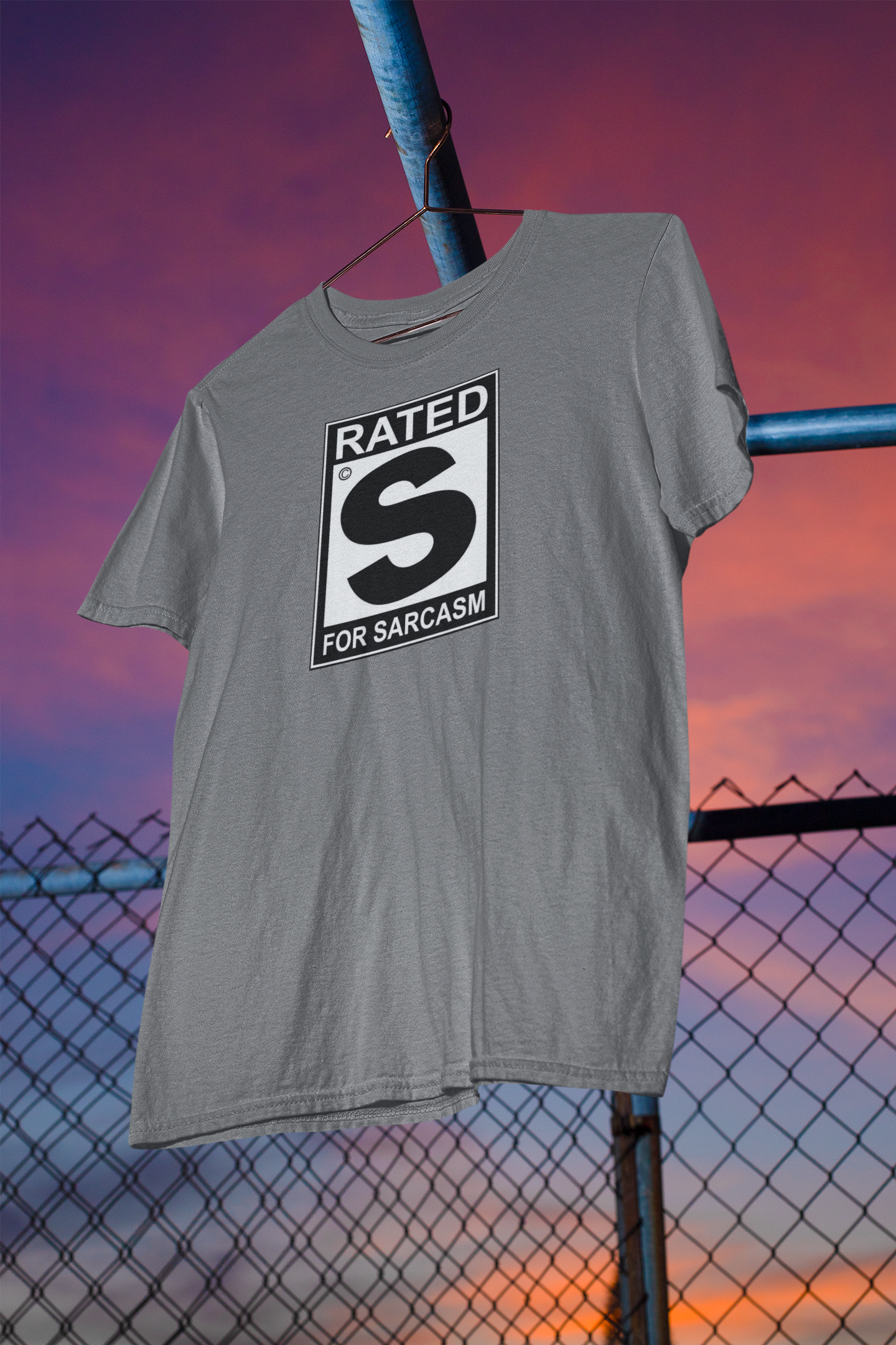 Men's Tee "Rated S For Sarcasm"
