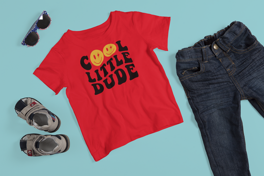 Kid's Tee "Cool Little Dude" - Red Edition