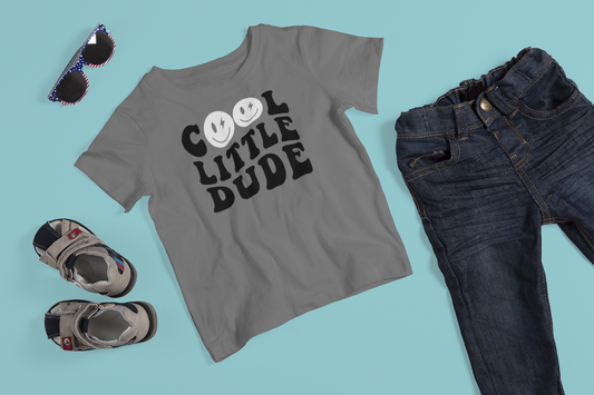 Kids Tee "Cool Little Dude" - Grey Edition