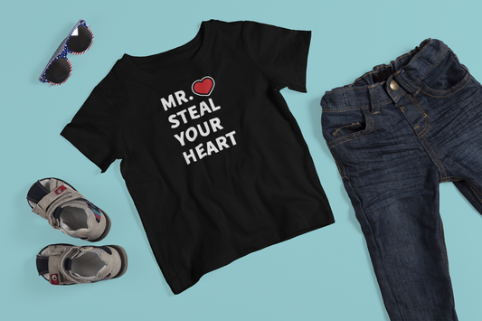 Kids Tee "Mr. Steal Your Heart"