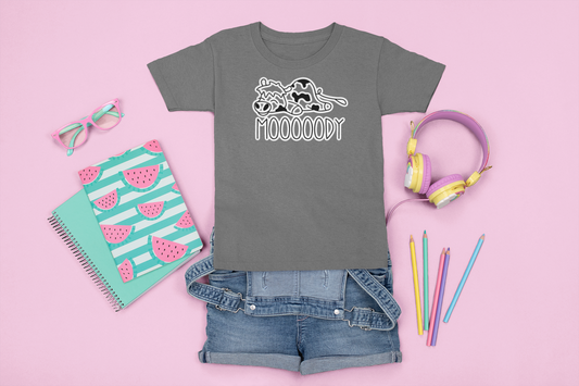 Kids Tee "Moooody" Cow